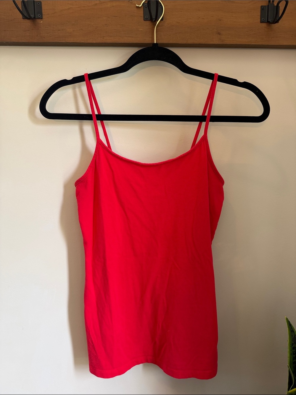 Time and Tru Bright Red Spaghetti Strap Camisole